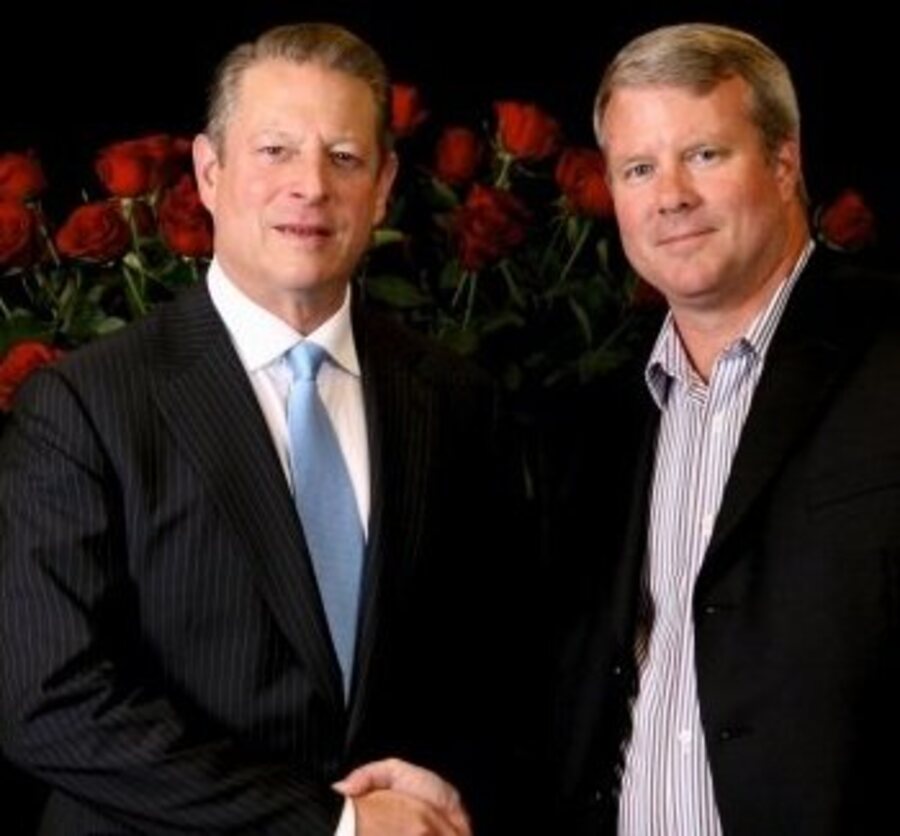 Robert McLaughlin with Al Gore